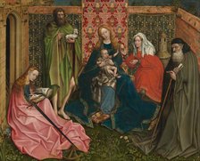 Madonna and Child with Saints in the Enclosed Garden, c. 1440/1460. Creator: Anon.