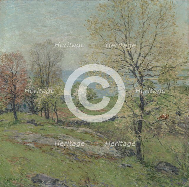 The Budding Oak, 1916. Creator: Willard Leroy Metcalf.