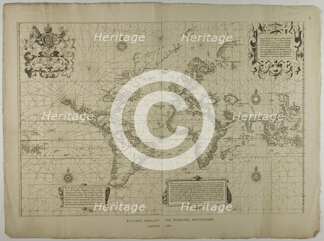 Richard Hakluyt, the Principal Navigations, London, 1599, reprinted 1889. Creator: Unknown.