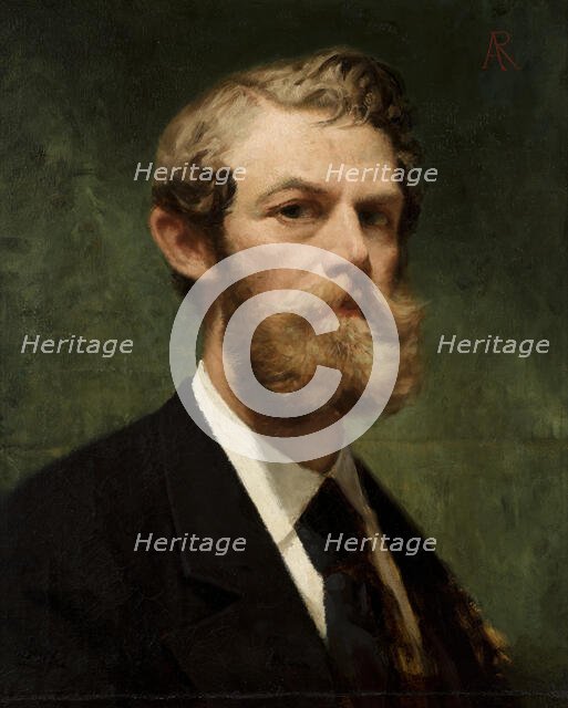 Self-Portrait, 1873. Creator: Alfred Izydor Romer.