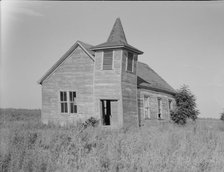 Church on the Aldridge Plantation, Mississippi, 1937. Creator: Dorothea Lange.