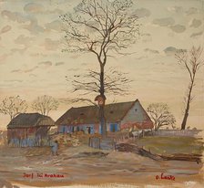 Village near Krakow, 1915. Creator: Oskar Laske.
