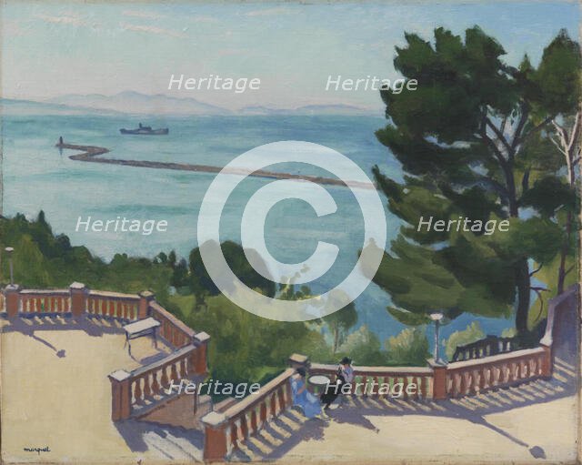 The Terrace, L'Estaque, 1918. Creator: Albert Marquet.