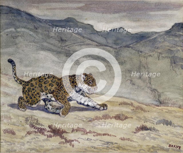 Running Jaguar, c1830-1840. Creator: Antoine-Louis Barye.