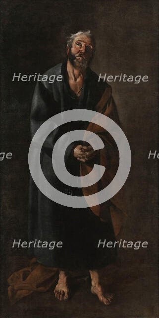 Heiliger Petrus. Creator: Zurbarán, Francisco, de (1598-1664).