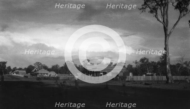 St Luke's Anglican Church, and township of Canungra, c1880s. Creator: Robert Augustus Henry L'Estrange.