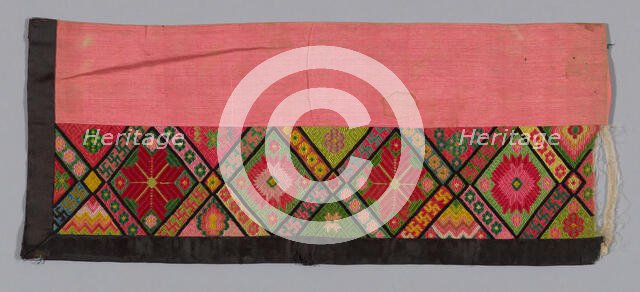 Trouser Band, China, Qing dynasty (1644-1911), 1875/1900. Creator: Unknown.