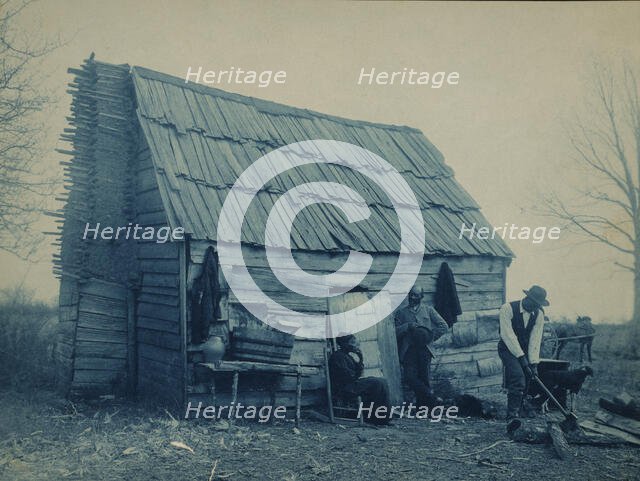 Old time cabin, 1899 or 1900. Creator: Frances Benjamin Johnston.