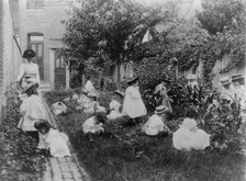 Kindergarten in a vegetable garden, Washington, D.C., (1899?). Creator: Frances Benjamin Johnston.