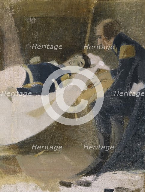 The death of Wilhelm von Schwerin, 1927. Artist: Schjerfbeck, Helene (1862-1946)