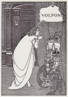 Frontispiece to Volpone by Ben Jonson, 1898. Creator: Aubrey Beardsley.