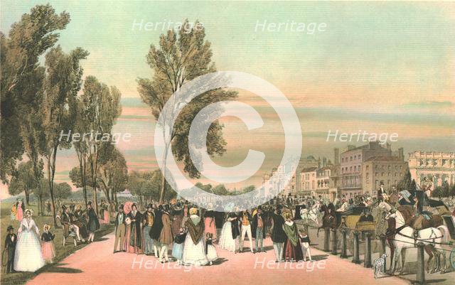 Hyde Park near Grosvenor Gate. Creator: Thomas Shotter Boys.