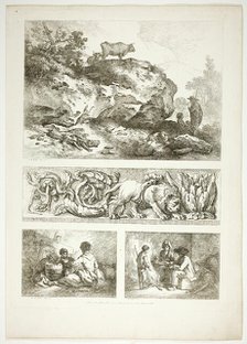 Plate Nine of 38 from Oeuvres de J. B. Huet, 1796–99. Creator: Jean Baptiste Marie Huet.