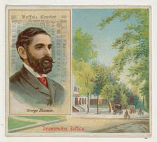 George Bleistein, Buffalo Courier, from the American Editors series (N35) for Allen & Gint..., 1887. Creator: Allen & Ginter.
