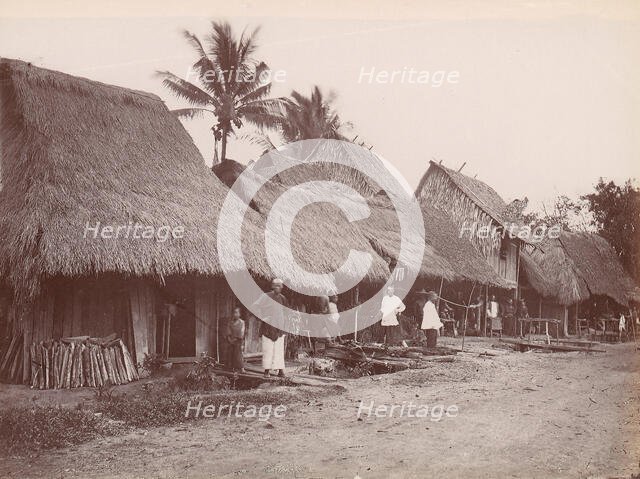 Chinese Village, Singapore, 1860s-70s. Creator: Unknown.