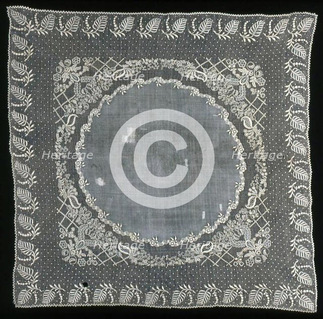 Handkerchief, Philippines, c. 1840. Creator: Unknown.