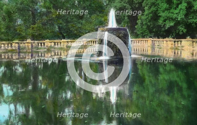 Villa Torlonia, Frascati, Lazio, Italy, 1925. Creator: Frances Benjamin Johnston.