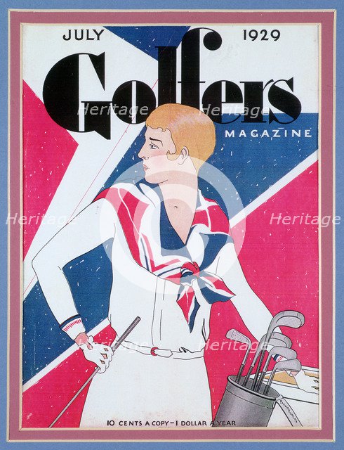 Cover of Golfers Magazine, American, July 1929. Artist: Unknown