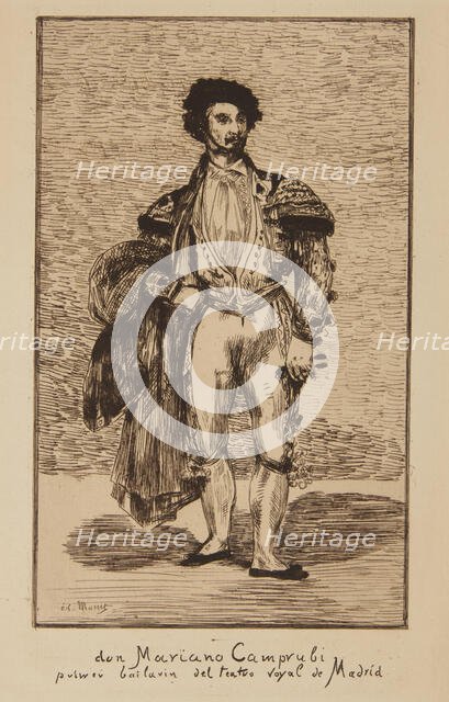 The Dancer (Mariano Caprubi) (Le Bailarin (Mariano Camprubi)), 1862. Creator: Edouard Manet.