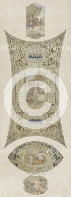 Esquisse pour la galerie Lobau de l'Hôtel de Ville de Paris : Le concert, 1890. Creator: Hector d' Espouy.