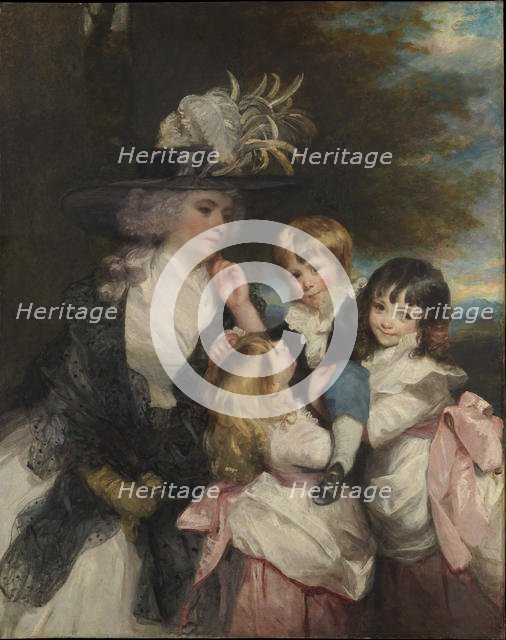 Lady Smith (Charlotte Delaval) and Her Children (George Henry, Louisa, and Charlotte), 1787. Creator: Sir Joshua Reynolds.