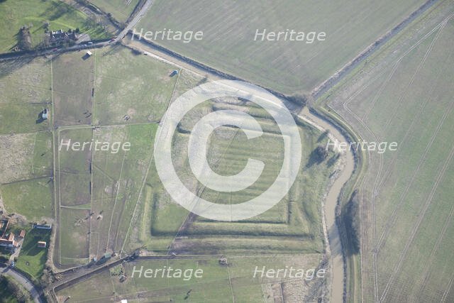 Hawton moated site and ridge and furrow earthworks, Nottinghamshire, 2015. Creator: Historic England.