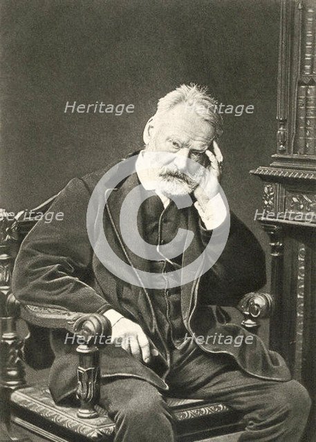 Victor Hugo, French author, 1879. Artist: Count Stanislaw Walery