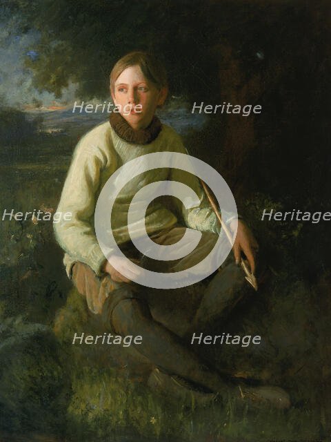 The Boy with the Arrow, 1903. Creator: Douglas Volk.