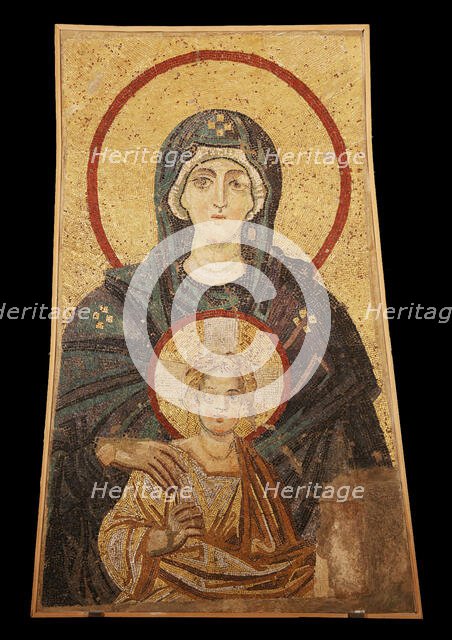 Mother of God and Child, Byzantine, early 20th century (original dated 9th century). Creator: Unknown.