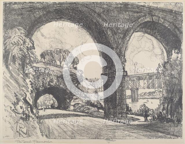 The Tunnel in the Park, 1912. Creator: Joseph Pennell.