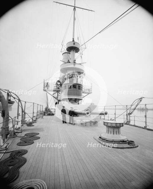 U.S.S. Brooklyn, forecastle deck, between 1896 and 1901. Creator: Unknown.