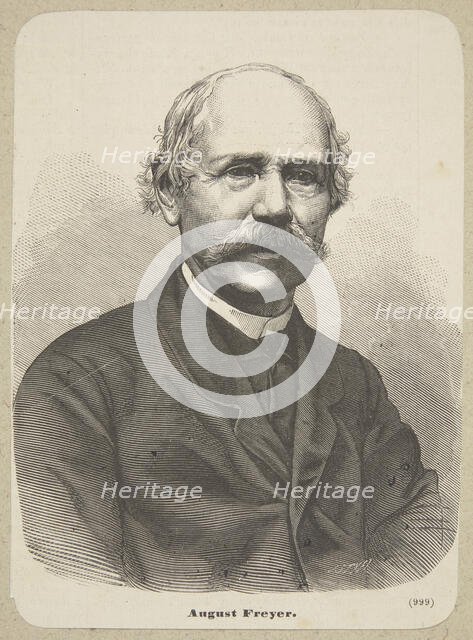 Portrait of the organist and composer Karol August Freyer (1801-1883). Creator: Styfi, Jan (1841-1921).