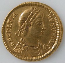 Solidus, Byzantine, 367-383. Creator: Unknown.