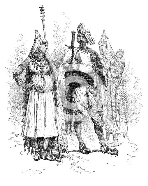 Banjari men and women, Orissa, India, 1895. Artist: Unknown