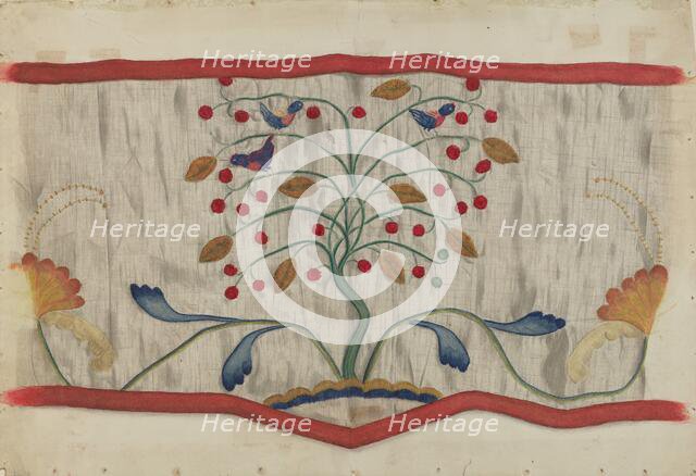 Valance, 1935/1942. Creator: Eleanor Cunningham.