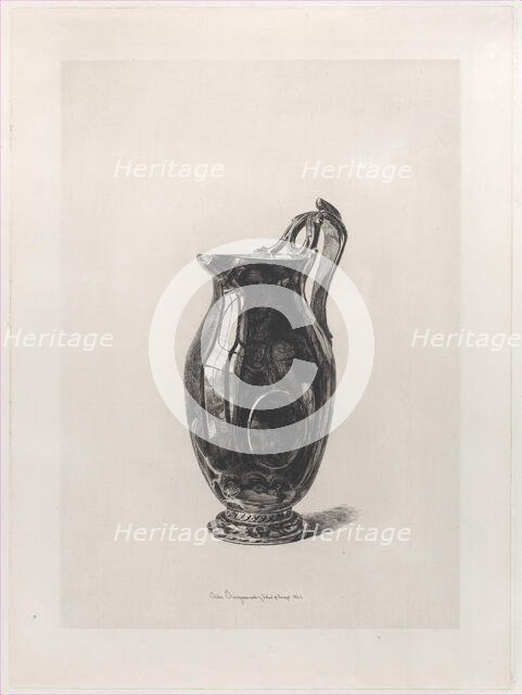 Antique Carnelian Vase, 1864. Creator: Jules-Ferdinand Jacquemart.