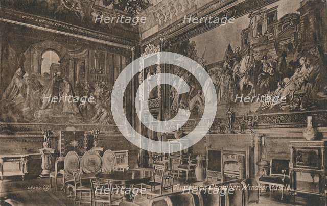 'Audience Chamber, Windsor Castle', c1917. Artist: Unknown.