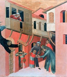 'Blessed Agostino Novello Altarpiece', (detail), 1324. Artist: Simone Martini