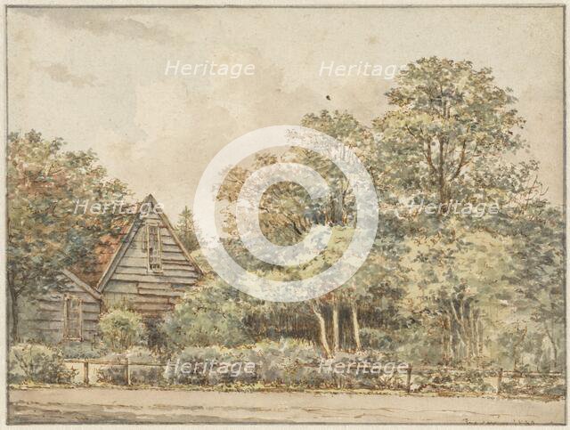 House in wooded area, 1830-1839. Creator: Pieter Ernst Hendrik Praetorius.