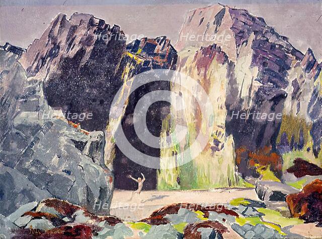 A Rocky Shore, 1900-1924. Creator: John Duncan.