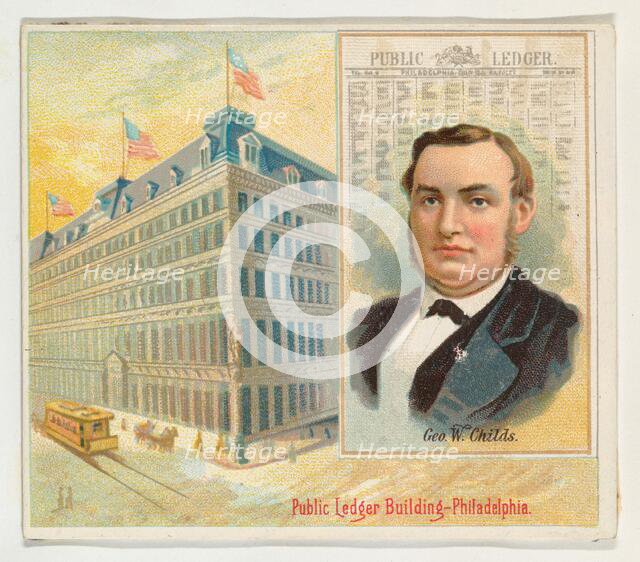 George W. Childs, Philadelphia Public Ledger, from the American Editors series (N35) for A..., 1887. Creator: Allen & Ginter.