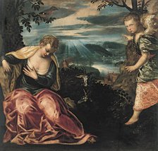 The Annunciation to Manoah's Wife. Artist: Tintoretto, Jacopo (1518-1594)