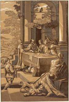 Dives and Lazarus (Right Panel), 1743. Creator: John Baptist Jackson.