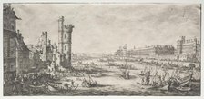 Les deux grandes vues de Paris: Vue du Louvre, 1628-1630. Creator: Jacques Callot (French, 1592-1635).