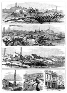 Subsidence of land at the Northwich Salt-Mines, 1881. Creator: Unknown.