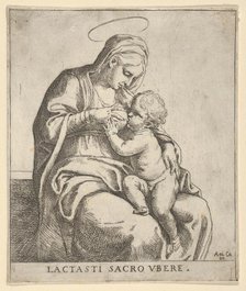 The Virgin nursing the infant Christ, ca. 1590-1610. Creator: Guido Reni.