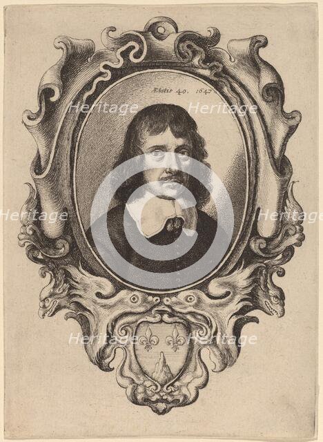 Self-Portrait, 1647. Creator: Wenceslaus Hollar.