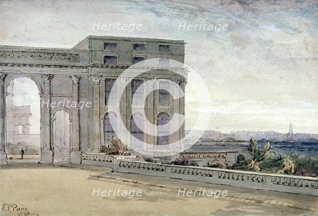 View of Chester Terrace, Regent's Park, London, 1830.                                 Artist: Edmund Thomas Parris