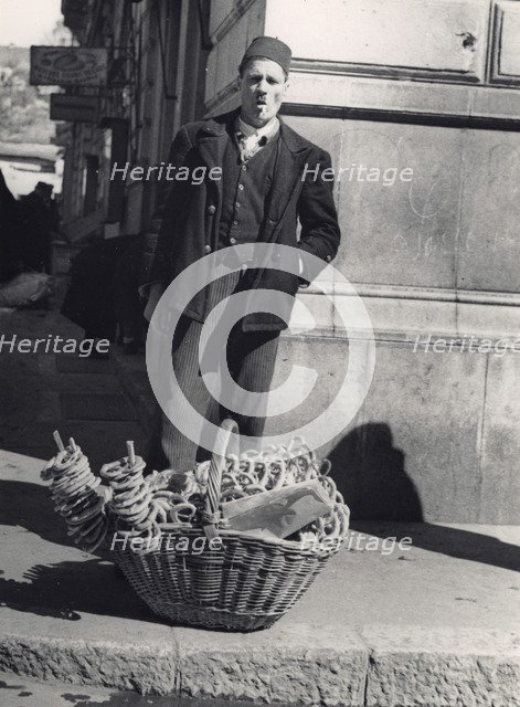 Street seller in Sarajevo, Bosnia-Hercegovina, Yugoslavia, 1939. Artist: Unknown
