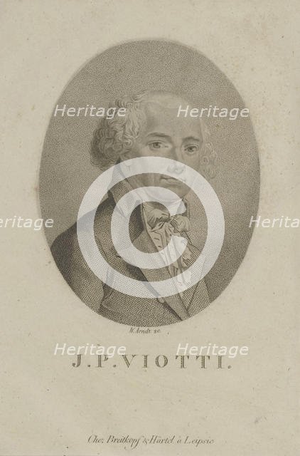 Portrait of the composer Giovanni Battista Viotti (1755-1824), c. 1800. Creator: Arndt, Wilhelm (1750-1813).